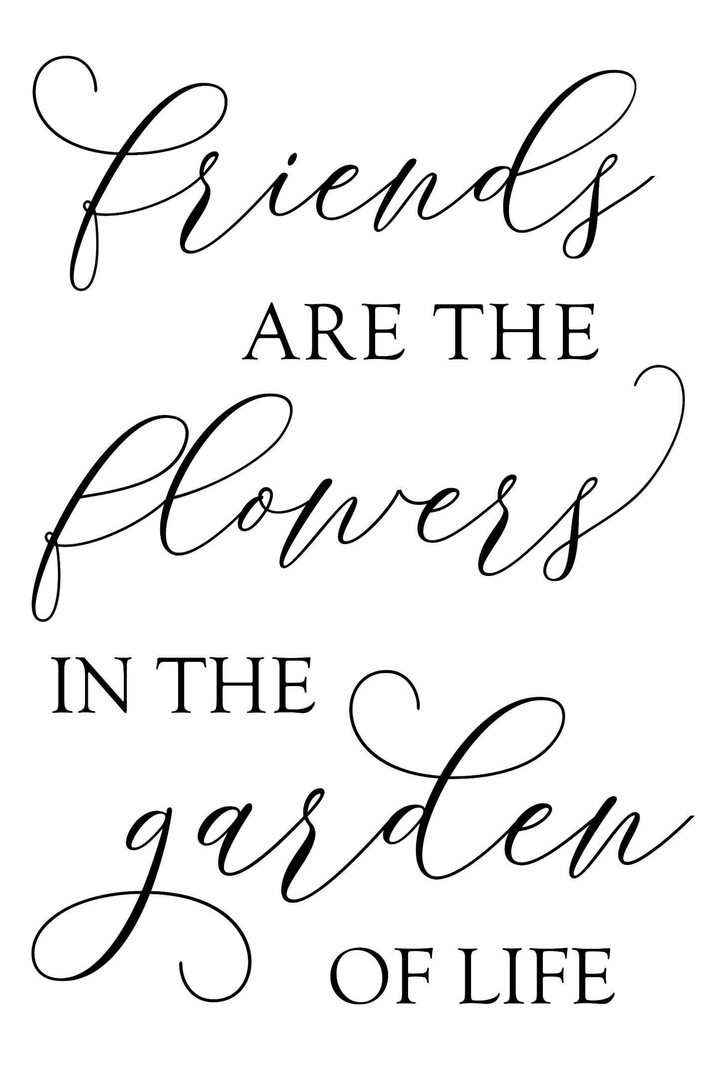 FRIENDS ARE THE FLOWERS IN THE GARDEN tote 6