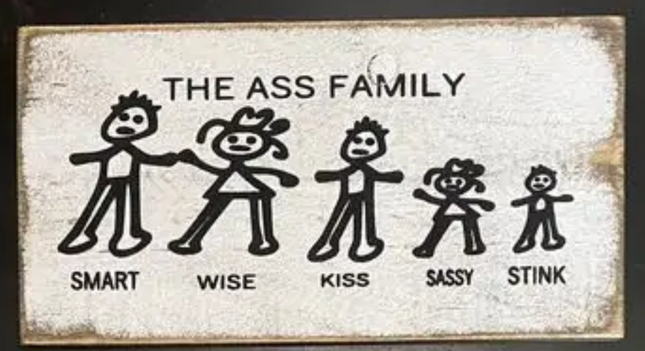 THE ASS FAMILY tote 1