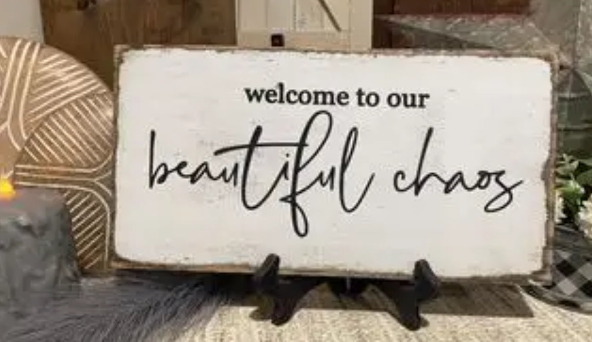 WELCOME TO OUR BEAUTIFUL CHAOS Tote 1