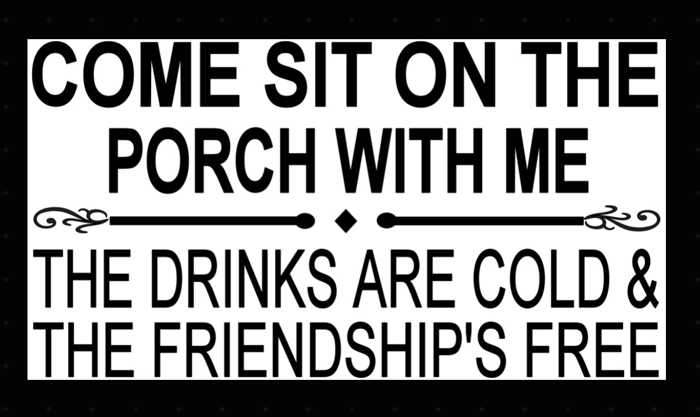 COME SIT ON THE PORCH WITH ME tote 6