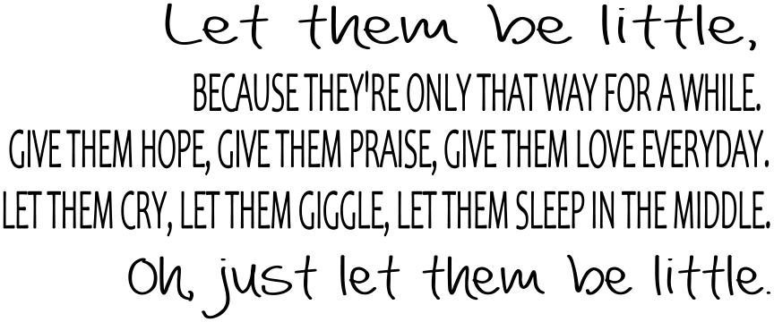 LET THEM BE LITTLE tote