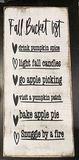 FALL BUCKET LIST