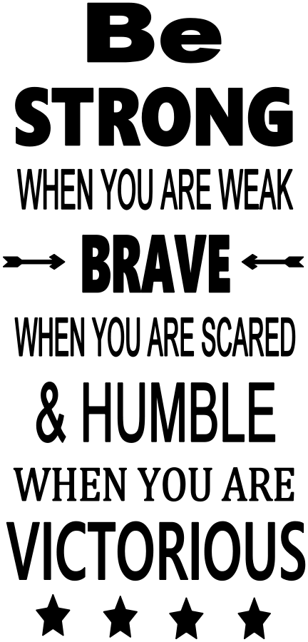 BE STRONG WHEN YOU ARE WEAK tote 7
