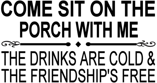 COME SIT ON THE PORCH WITH ME tote 6