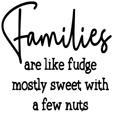 FAMILIES ARE LIKE FUDGE tote 10