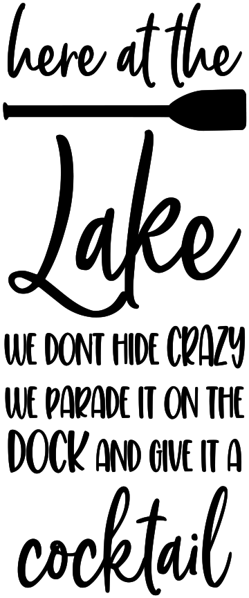 HERE AT THE LAKE 7x14 tote 2