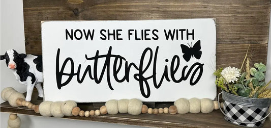 NOW SHE FLIES WITH BUTTERFLIES tote 9