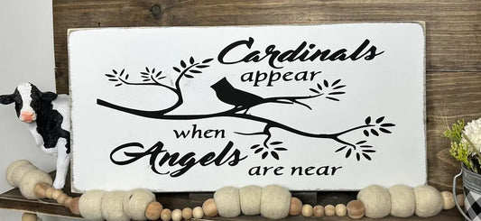 CARDINALS APPEAR WHEN ANGELS ARE NEAR tote 6
