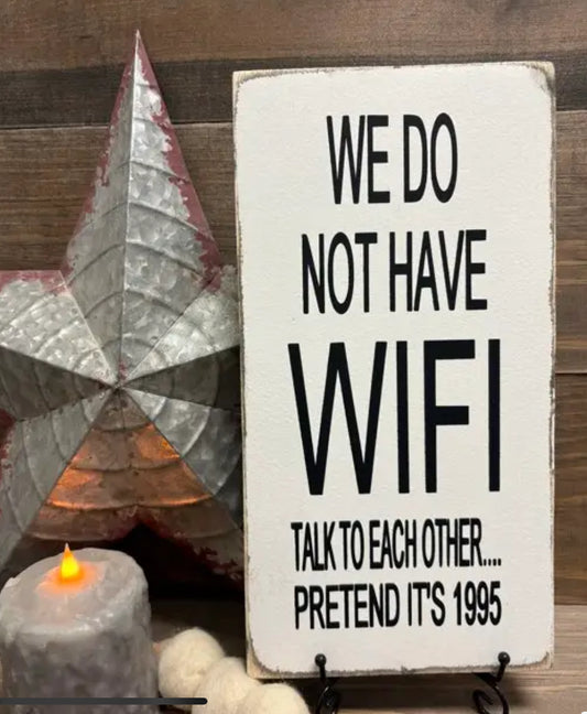 WE DO NOT HAVE WIFI Tote 1