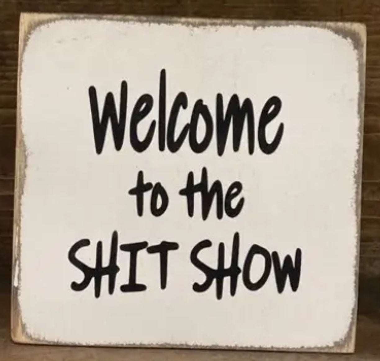 WELCOME TO THE SHIT SHOW  7X7X1  Tote 10