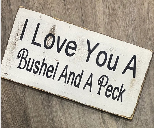 I LOVE YOU A BUSHEL AND A PECK Tote 2