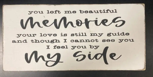 You left me