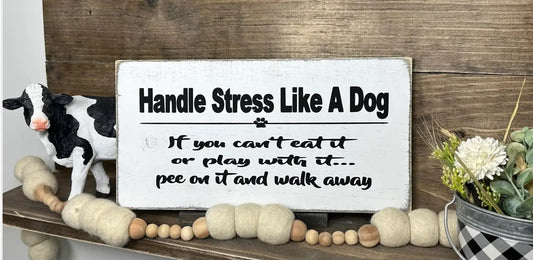 Handle stress dog