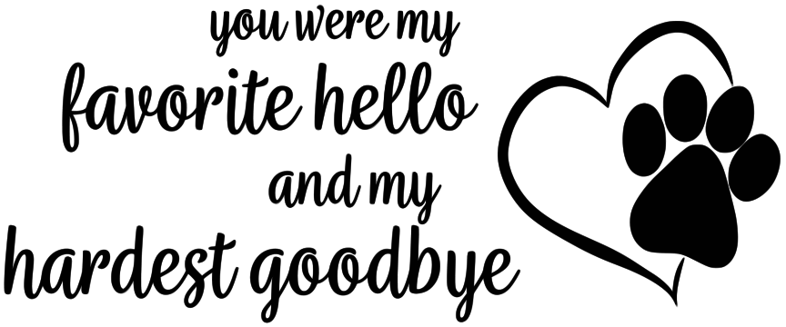 YOU WERE MY FAVORITE HELLO PET