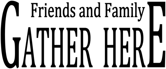 FRIENDS AND FAMILY GATHER HERE tote 4