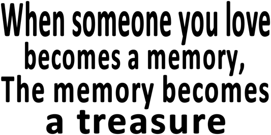 WHEN SOMEONE YOU LOVE BECOMES A MEMORY BENCH