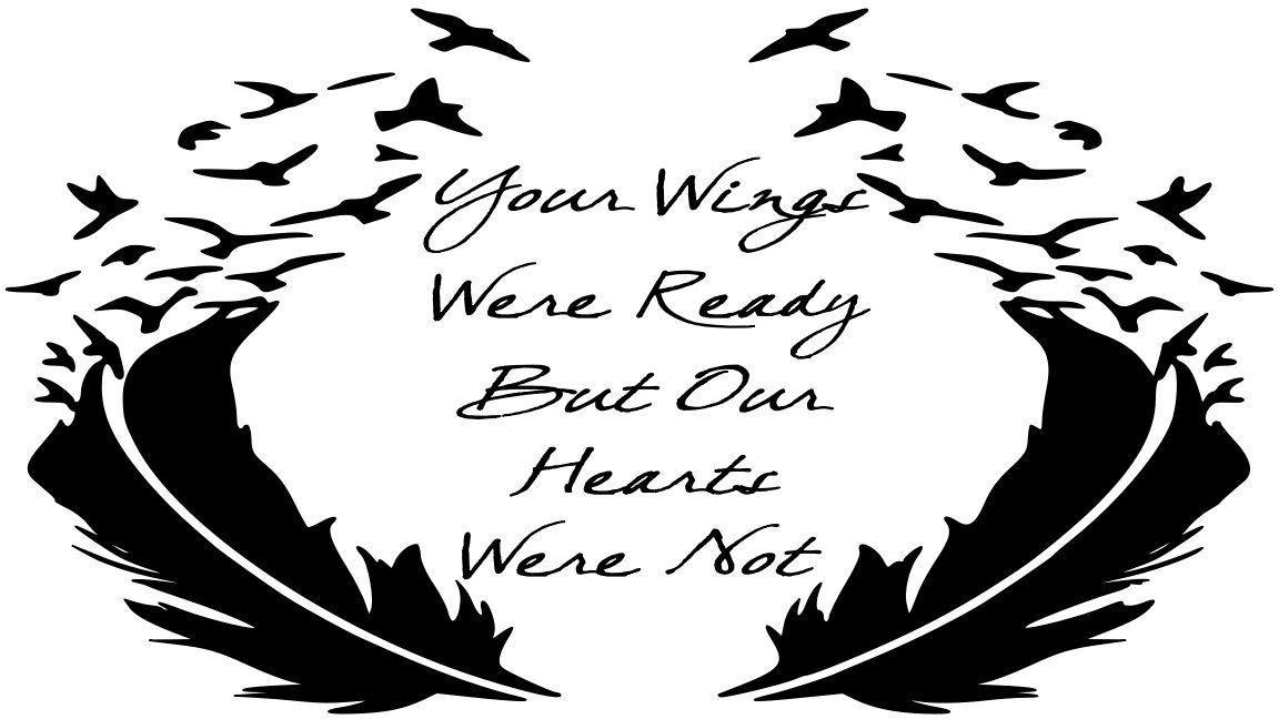 Your wings were ready but our hearts were not